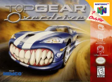 Top Gear Overdrive (USA) box cover front